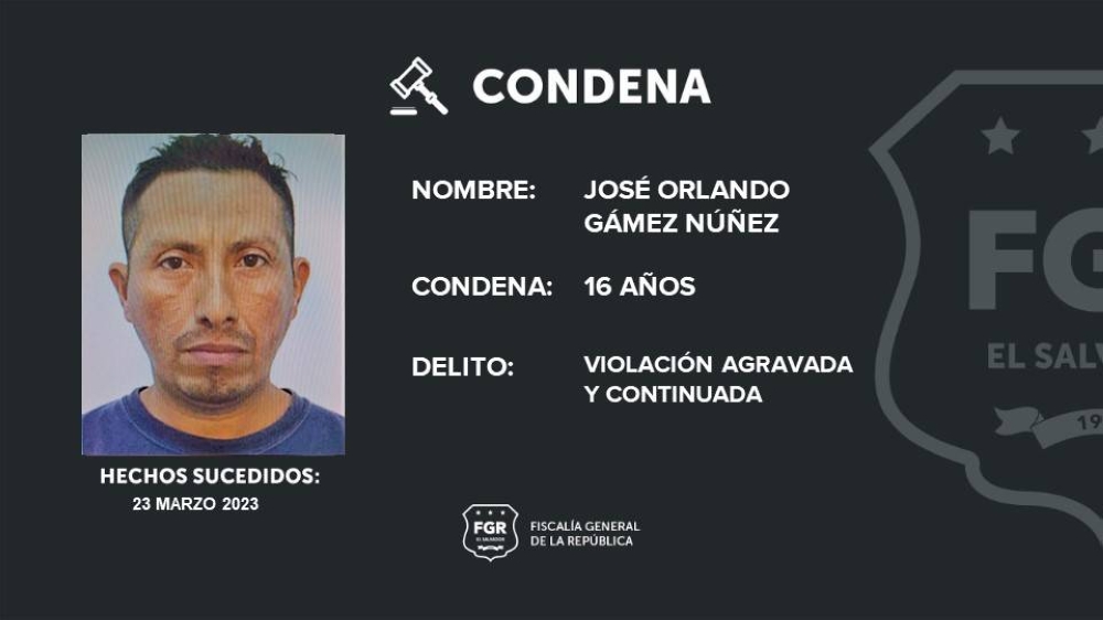 Violador es condenado a 16 años de cárcel por abusar de menor de edad