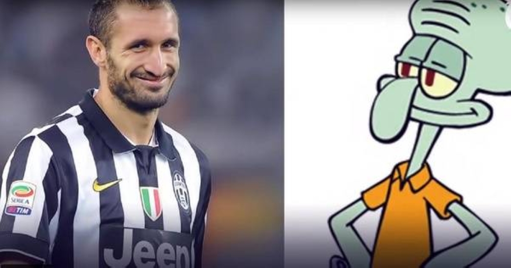 Giorgio Chiellini y Calamardo