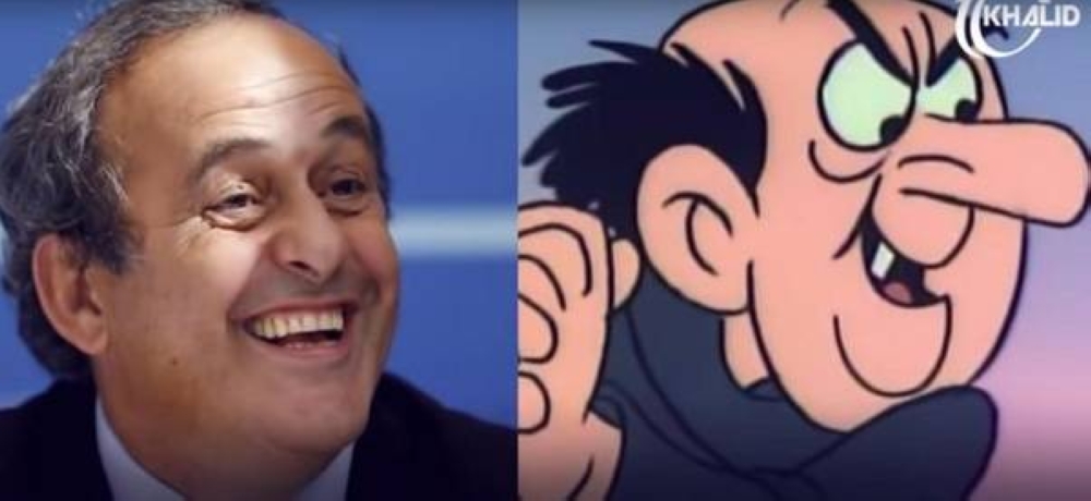 Michel Platini y Gargamel