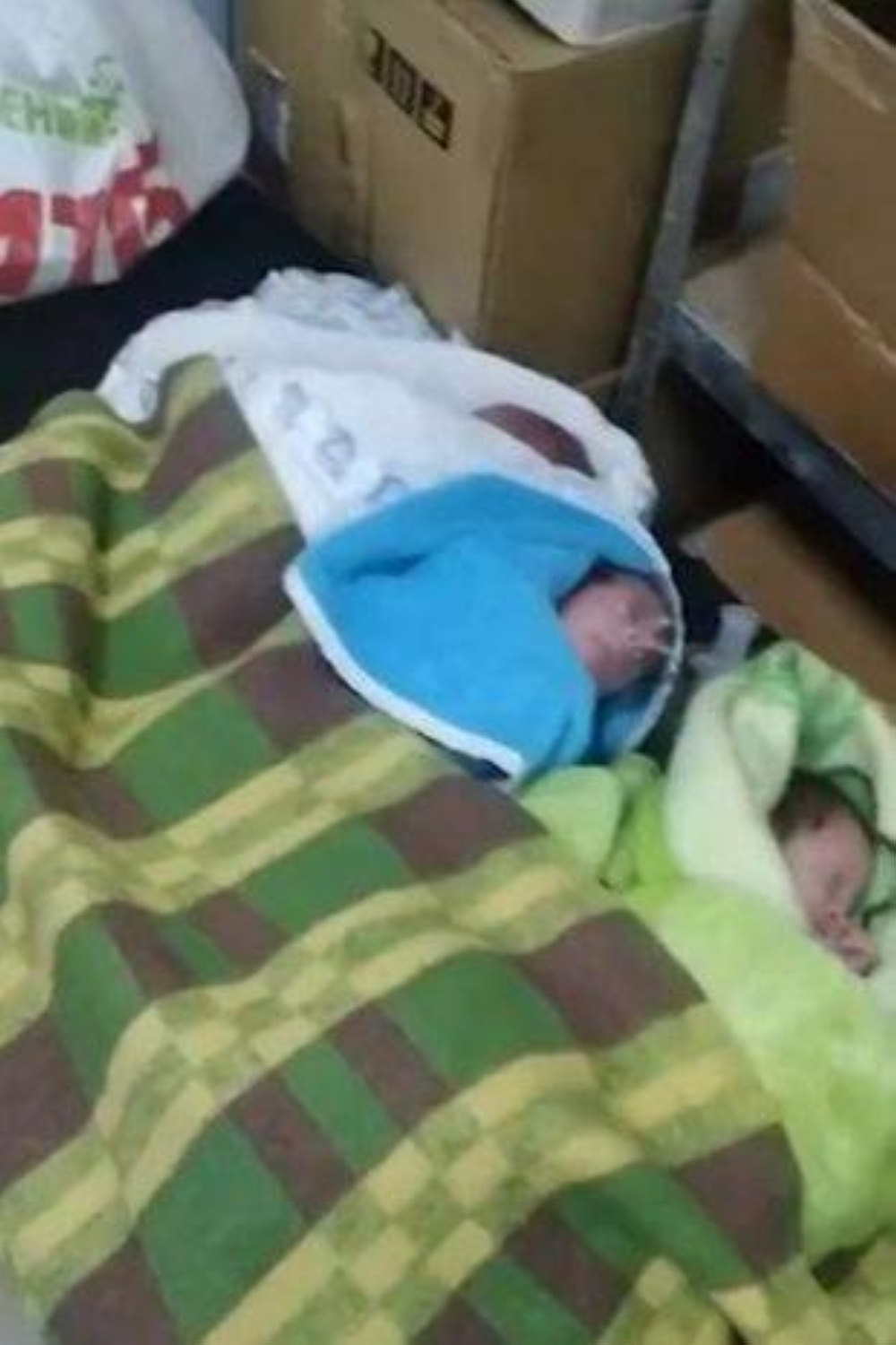 Los bebés en Dnipro fueron llevados abajo, lejos del peligro de las bombas de Putin. Foto del Dr. Denis Surko