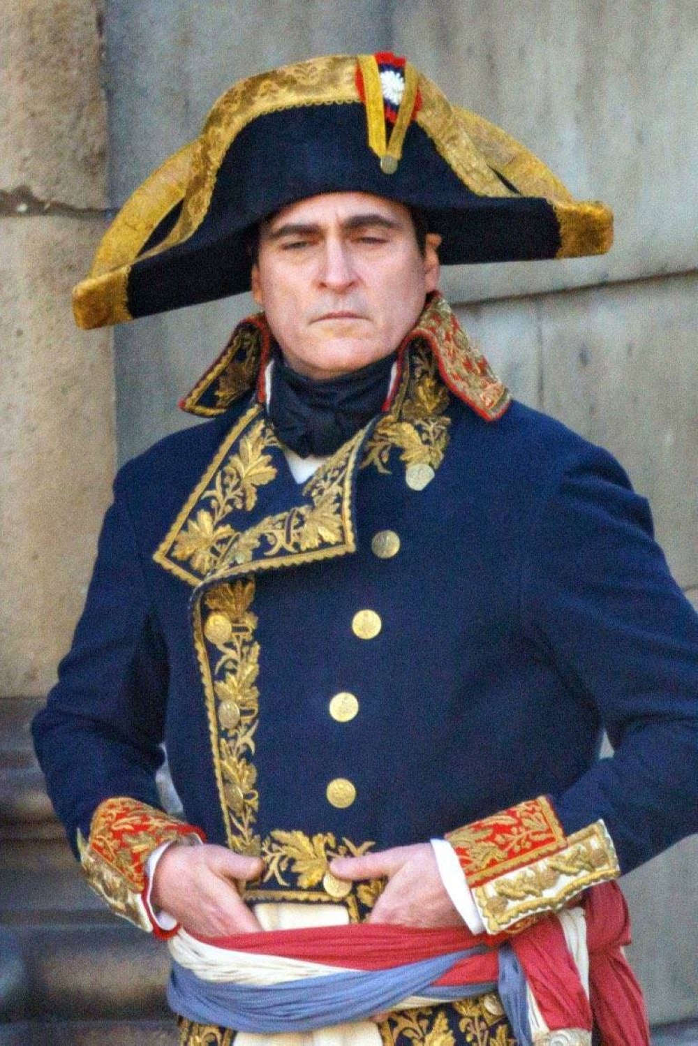 Joaquin Phoenix en como Napoleón Bonaparte.
Fotografía viralizada en redes sociales.