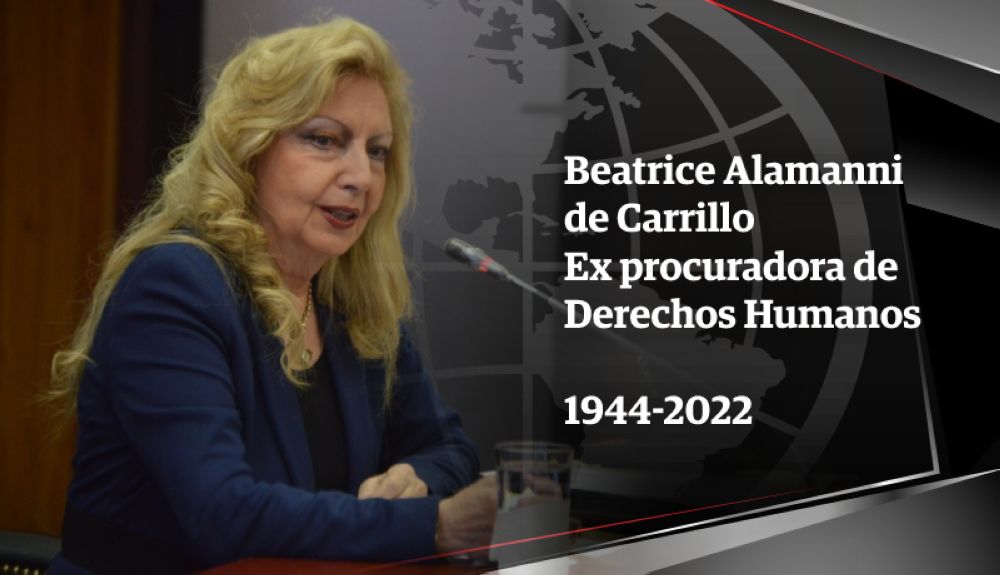 Fallece Beatrice de Carrillo ex procuradora de Derechos Humanos