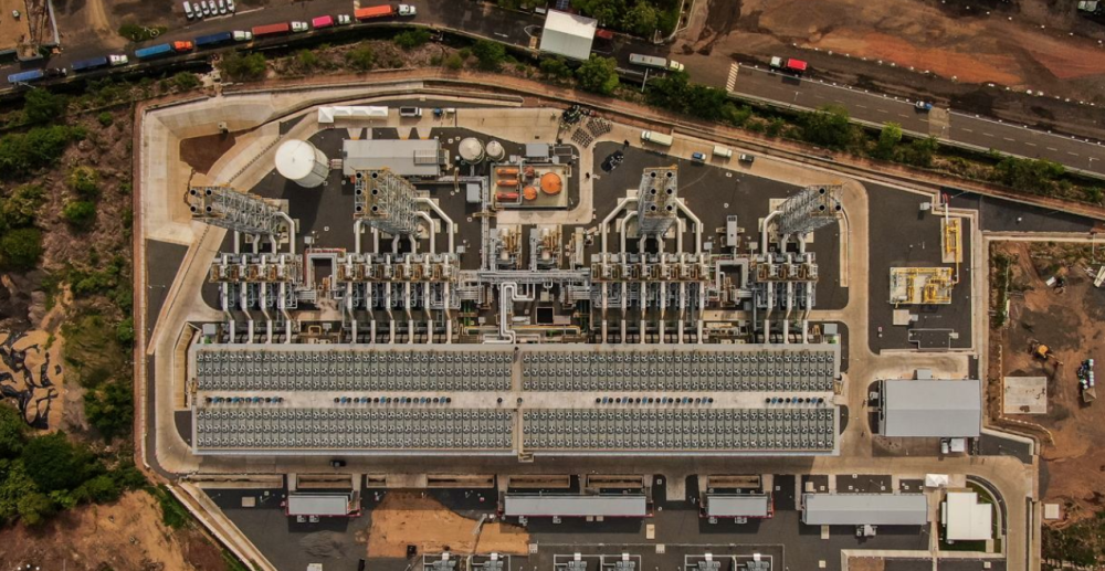Vista de la planta de gas natural licuado, instalada en Acajutla, Sonsonate. /Cortesía
