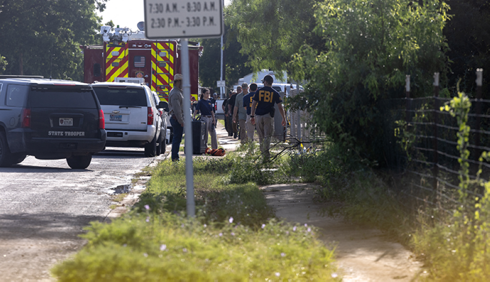 Las autoridades locales y federales de EEUU aún investigan las motivaciones del ataque. Uvalde, Texas.AFP