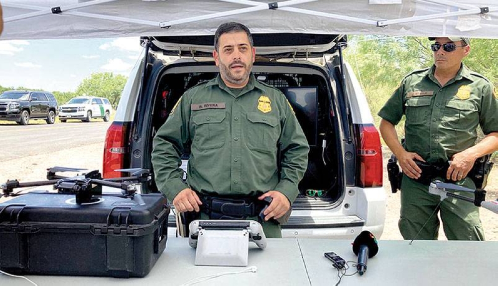 La Patrulla Fronteriza de Laredo está equipada de drones con cámara infrarroja, con los cuales han rescatado migrantes en las zonas más calientes de Laredo. / Y. Magaña