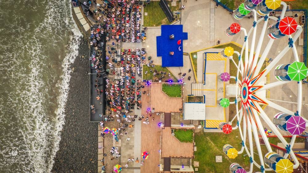 El gobierno prevé que un millón de salvadoreños visiten el parque de diversiones Sunset Park, un nuevo atractivo turístico del puerto de La Libertad. /Cortesía
