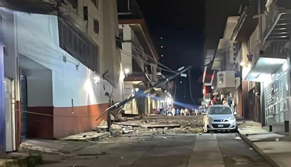 En Michoacán las cadenas de televisión de México reportan daños tras el sismo.Foro TV