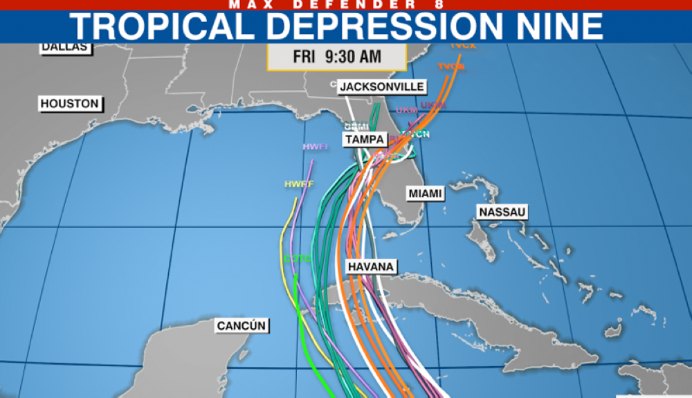 Modelos definen posible zona de impacto del huracán Hermaine la preoxima semana en Florida y Cuba