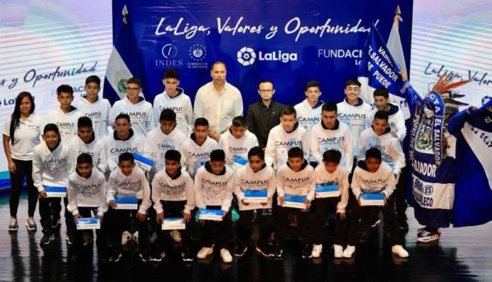 24 Salvadoran children will participate in the first international campus of the Spanish League