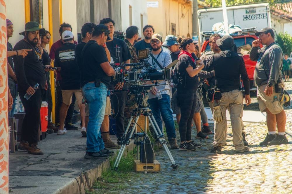 Rodaje del filme Luciérnagas en el Mozote en Suchitoto, Cuscatlán. / Francisco Valle