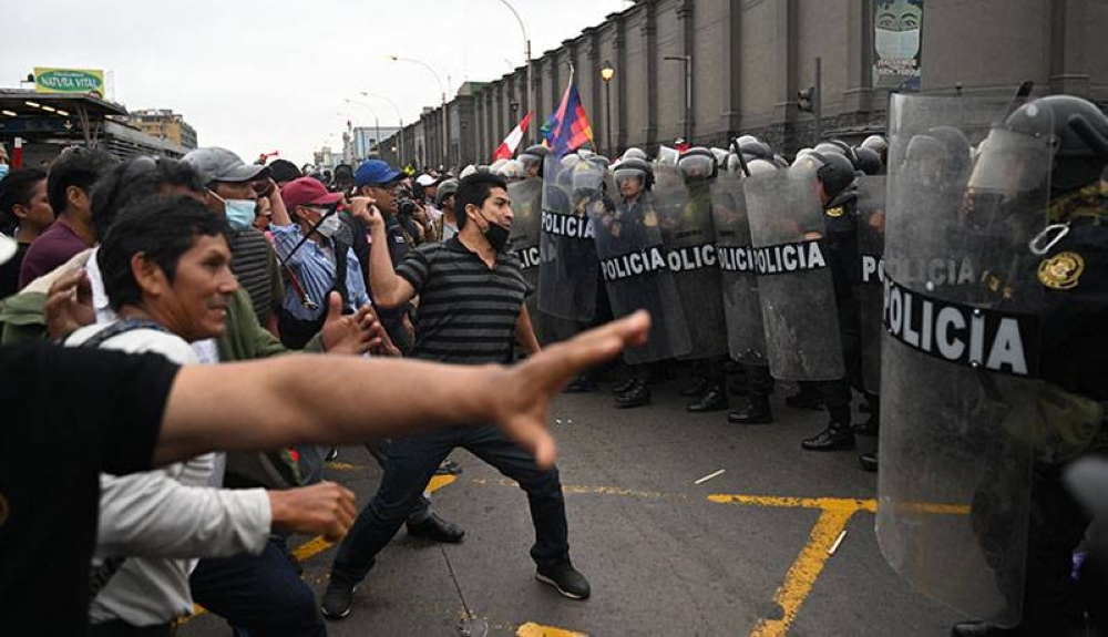 Simpatizantes del destituido mandatario encabezaron choques contra la policía.