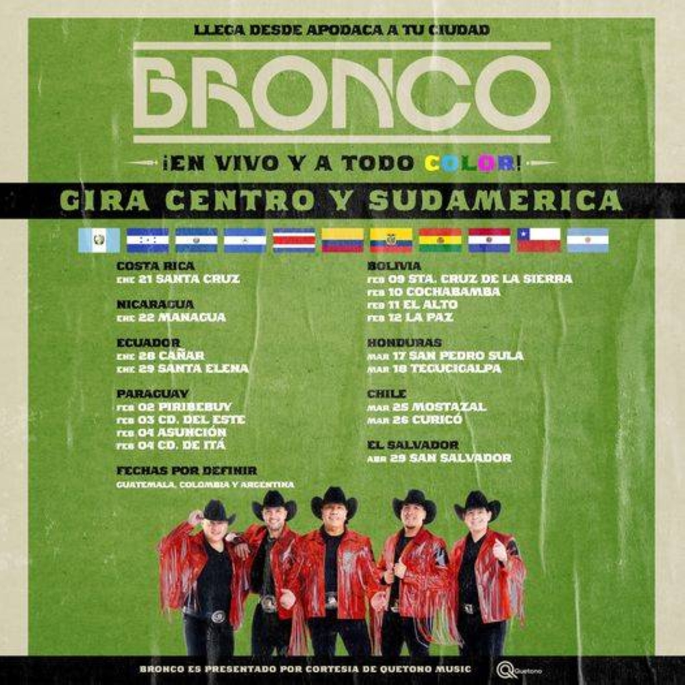 El grupo Bronco brindará concierto en El Salvador Diario El Mundo