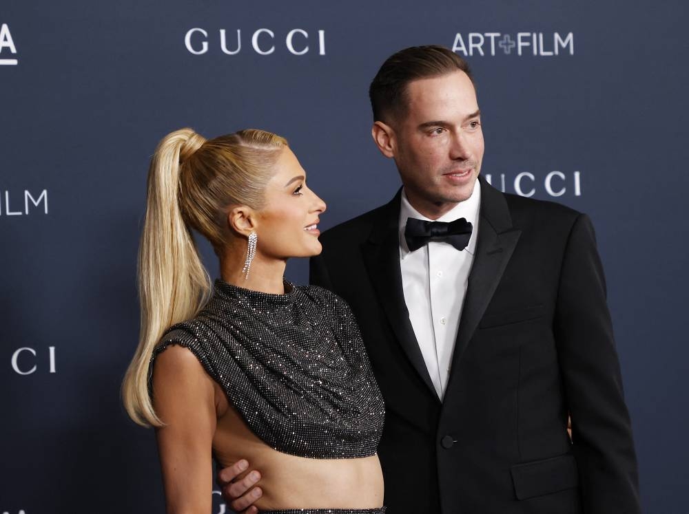 In this file photo taken on Nov. 5, 2022, socialite Paris Hilton and her husband Carter Rhea attend LACMA's 11th Annual Art and Film Gala at the Los Angeles County Museum of Art in Los Angeles, California.  / AFP