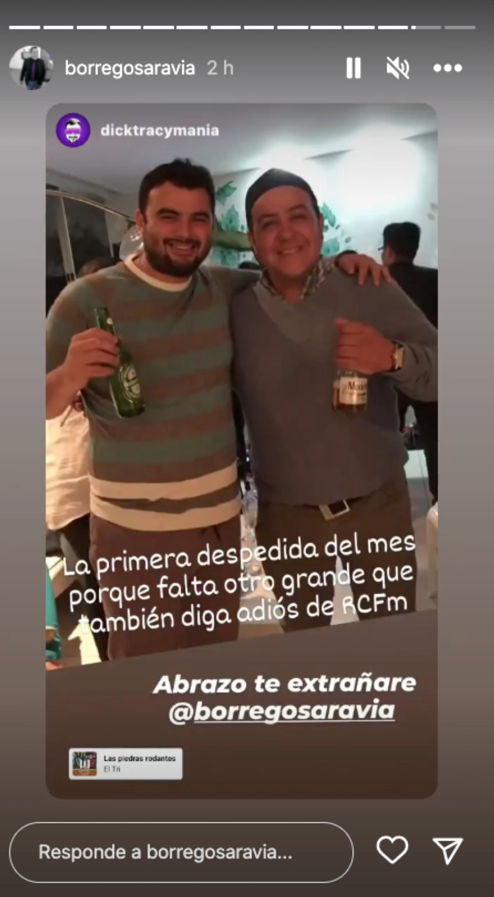 Historias de Instagram @borregosaravia