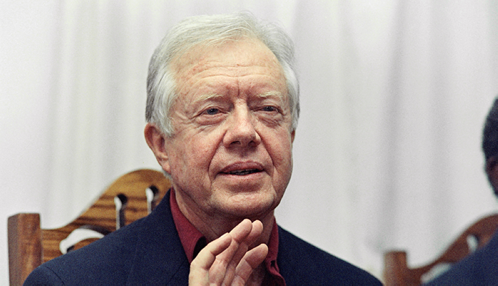 Foto de archivo de 1991 del expresidente de EEUU, Jimmy Carter.AFP