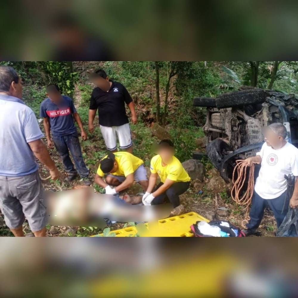 Elementos de Comandos de Salvamento atendió el accidente de tránsito. / Cortesía