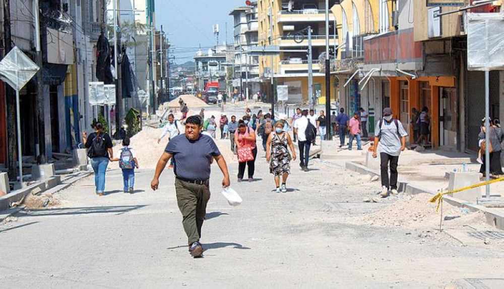 El centro es transitado por cientos de personas todos los días. / Emerson Del Cid.