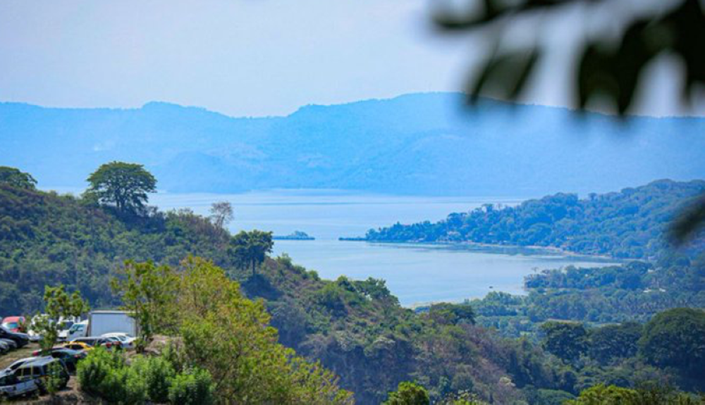 Imagen de ANDA muestra una de las áreas del lago de Ilopango donde China construirá un proyecto de potabilización de agua