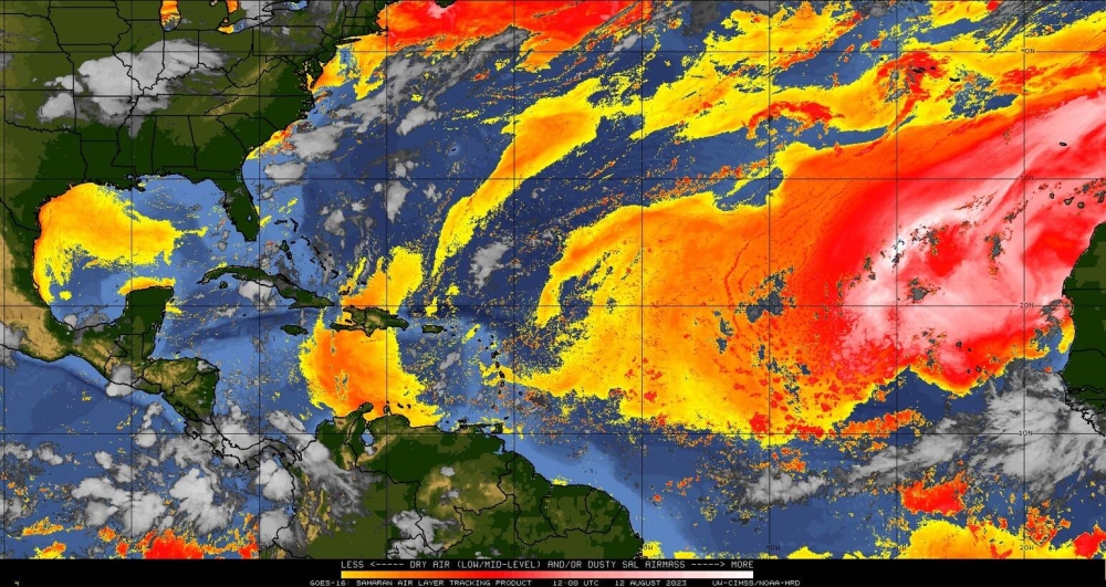 Imagen de Satelite de la UNiversidad de Winsconsin y NOAA