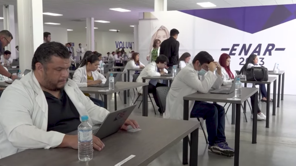 Enar2023 se aplicó a médicos que aspiran a residentes para una especialización. / Captura de video Ministerio de Salud.