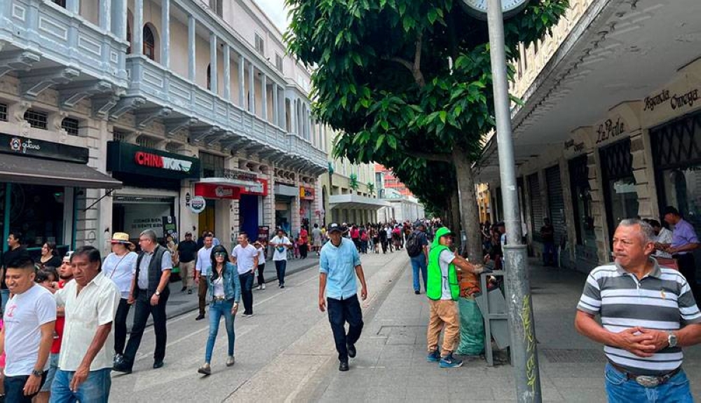 El centro capitalino lucía como un domingo normal. / AFP