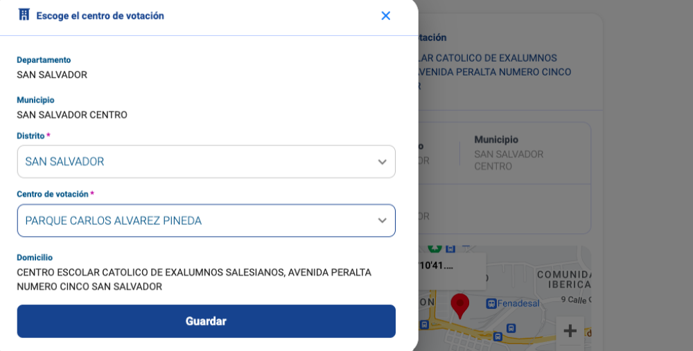 El elector salvadoreño puede modificar su centro de votación, si el que aparece en el sistema no se encuentra cerca de su lugar de residencia.