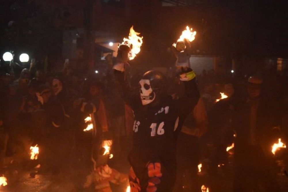 La fiesta se realiza solo una vez al año y esta vez la lluvia no logró apagar el show. / Fotos: Emerson del Cid