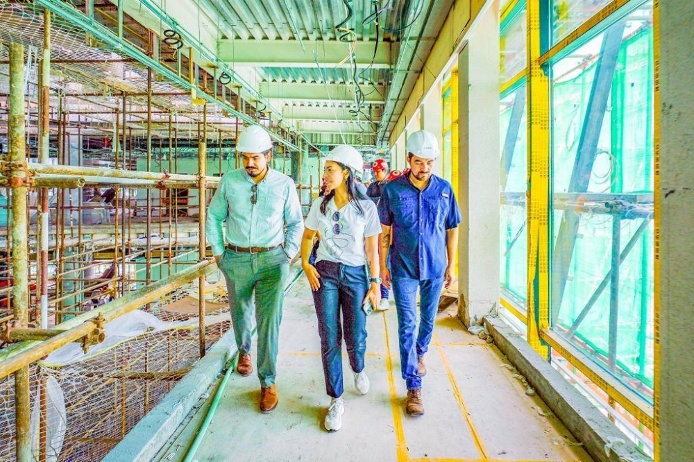 La obra gris de la Biblioteca Nacional aún se encuentra en construcción