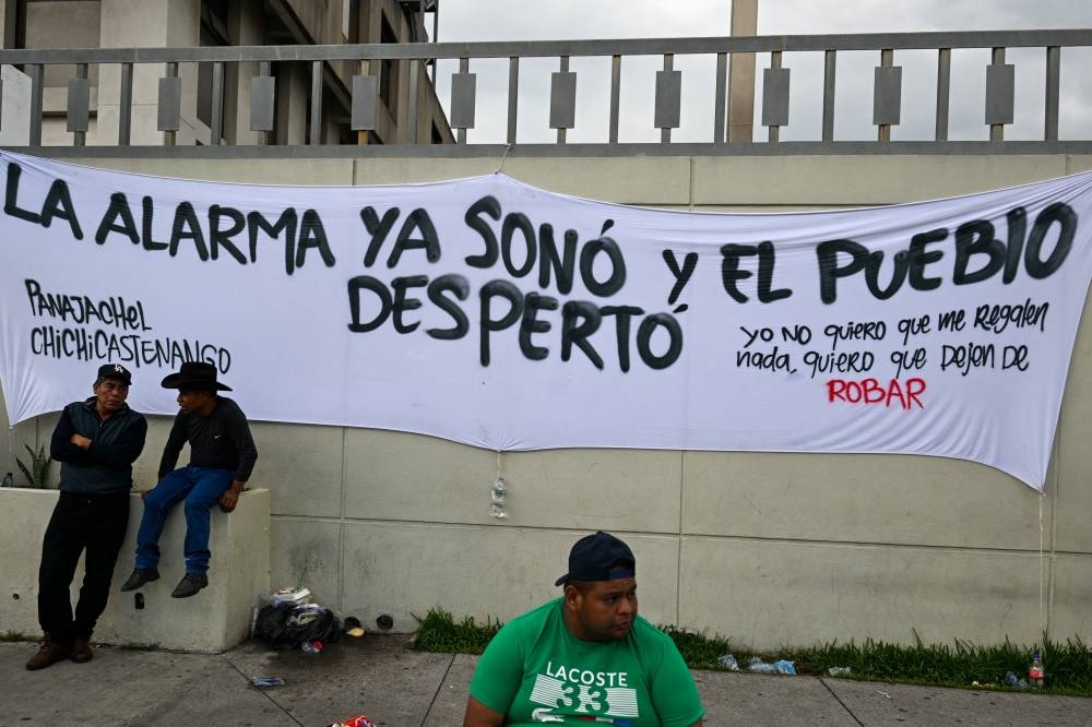 La población de Guatemala demanda en sus consignas 