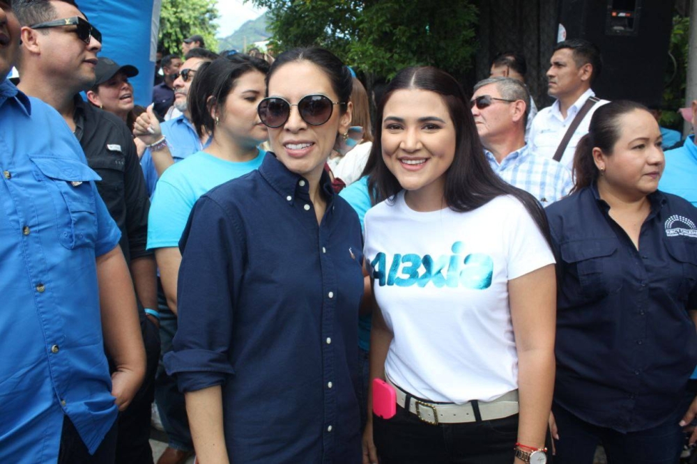 Las diputadas Suecy Callejas y Alexia Rivas aspiran a la reelección para un nuevo periodo 2024-2027. / Emerson del Cid.
