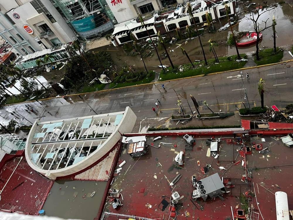 Destrucción en Acapulco. Tomada RRSS