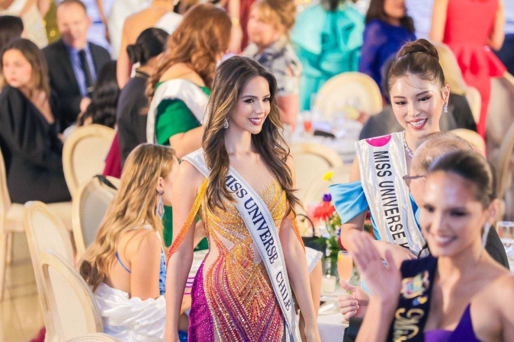 Miss Chile, Celeste Viel, uno de los rostros más bellos de la competición, además de tener gran apoyo en el país.