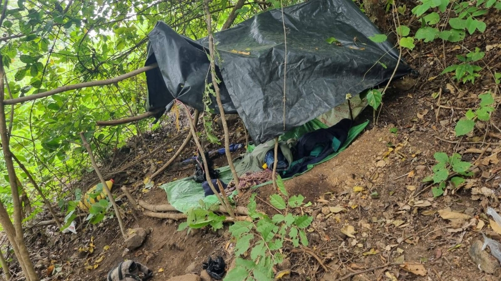 Lugar donde estaban los dos supuestos pandilleros