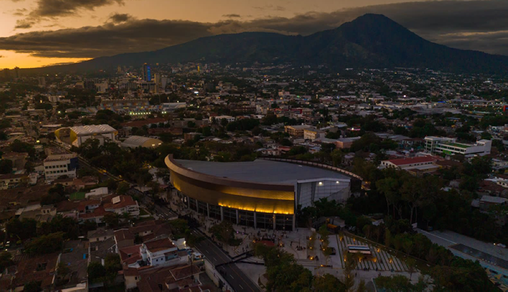 Vista aérea del Gimnasio Nacional Adolfo Pineda. Cortesía VMT