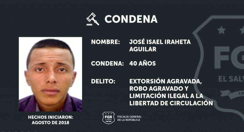 Pandillero De La Ms Es Condenado A 40 Años De Cárcel Por Extorsión Y Robo En San Vicente 5051