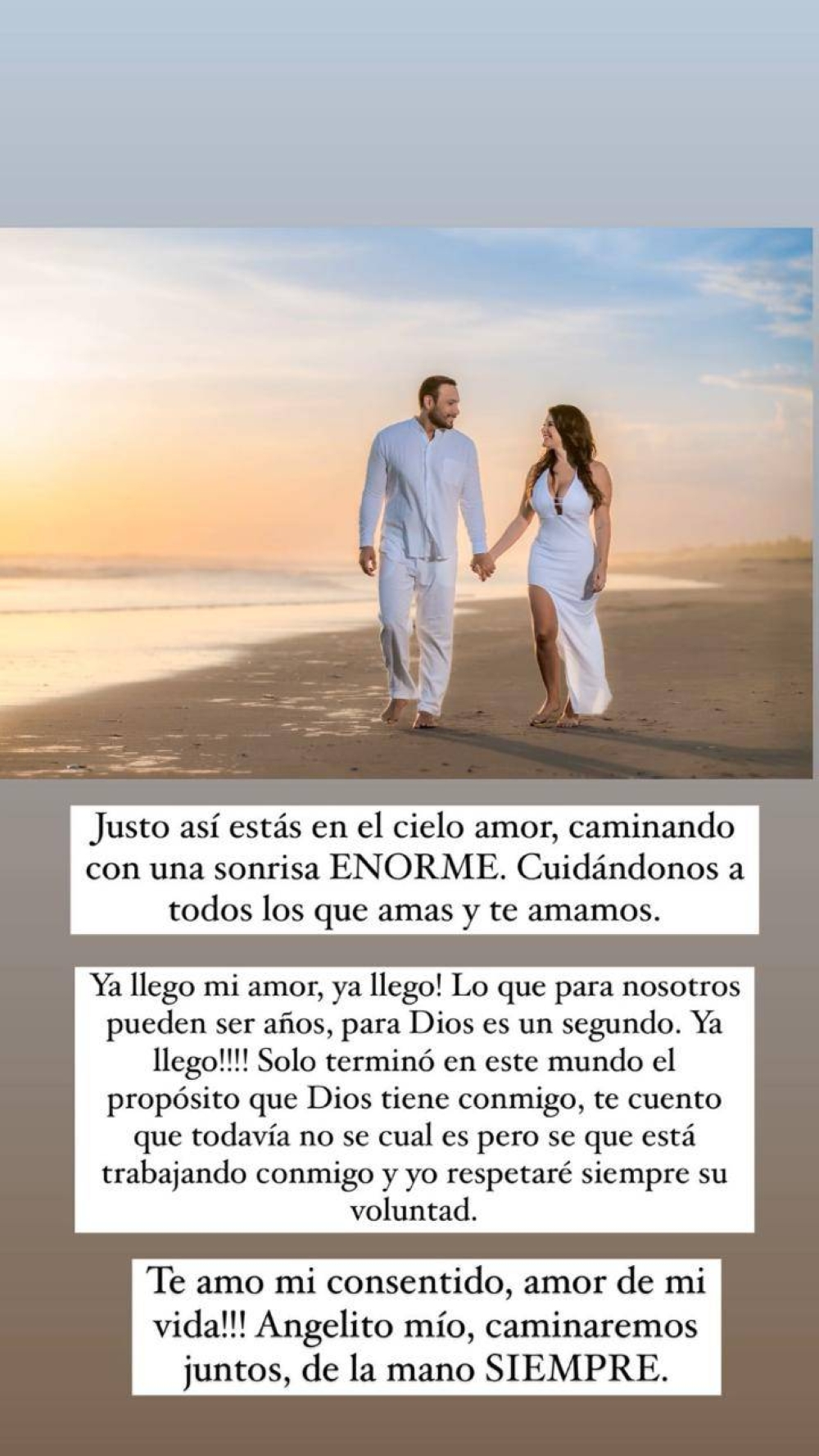 Linda Cruz comparte la última frase de amor que le dijo su esposo - Diario  El Mundo