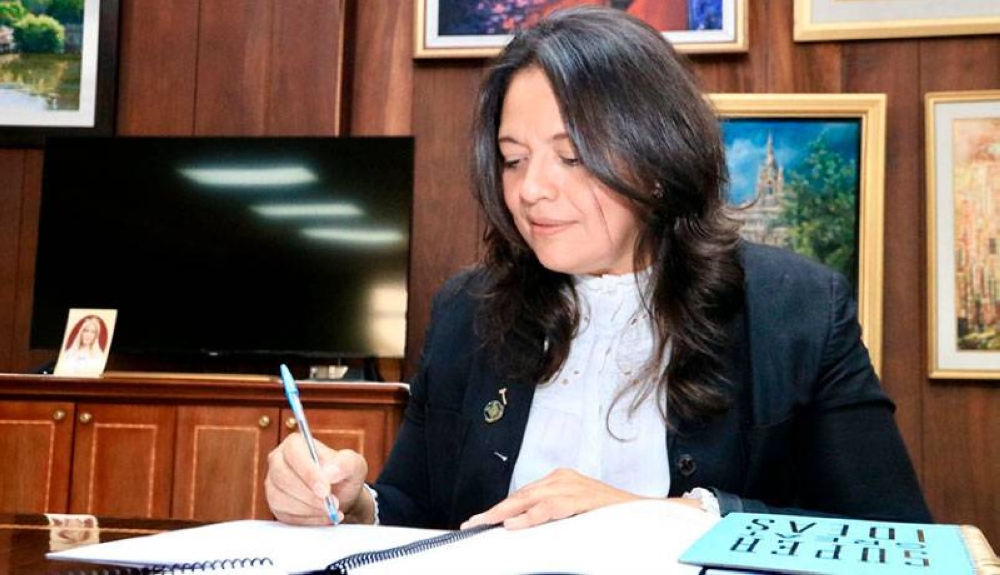 La jueza Mirtala Cruz fue asignada para llevar el caso de El Mozote tras el cese del juez Guzmán. / Cortesía CSJ