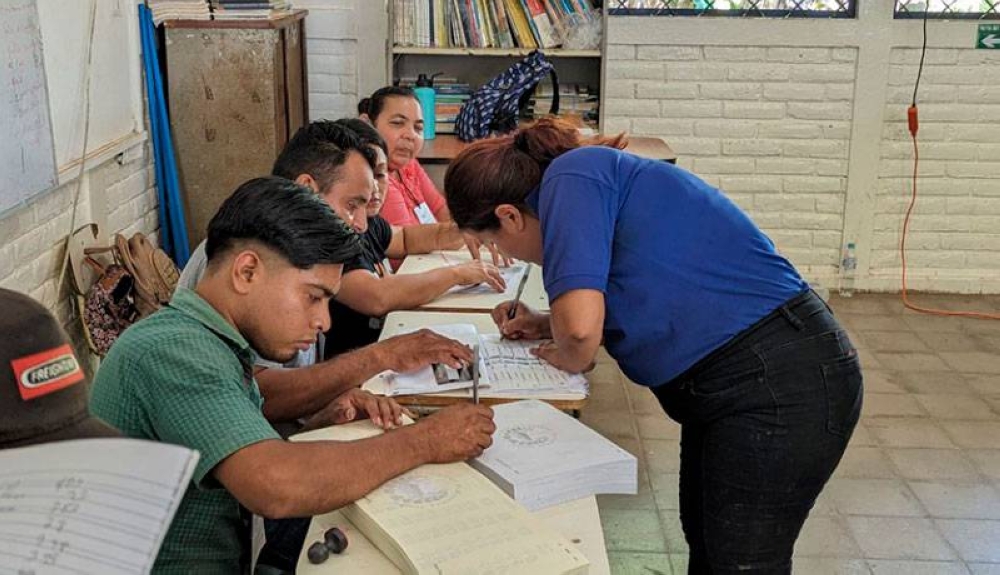 También en Jicalapa hubo poca afluencia  de votantes.