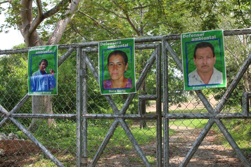 La actividad recordó a los tres ambientalistas asesinados en 2009. /Lisbeth Ayala