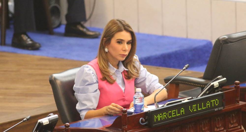 Marcela Villatoro, diputada de Arena, propuso este miércoles un decreto de disposiciones transitorias. / Lisbeth Ayala.