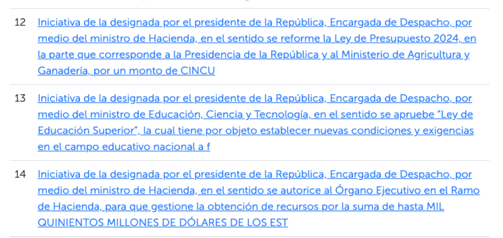 En las piezas recibidas en la plenaria del 15 de mayo, aún se mantiene el proyecto de Ley de Educación Superior.