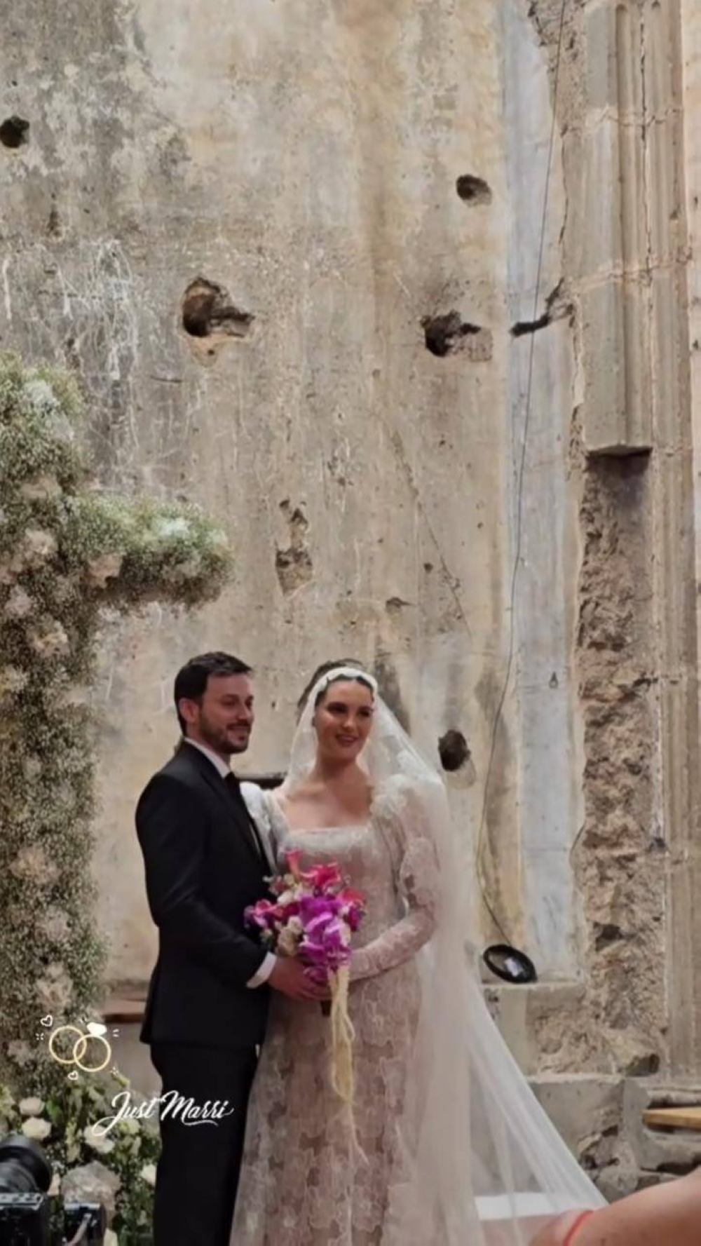 Los recién casados María Bruzón y Carlos Aylagas.