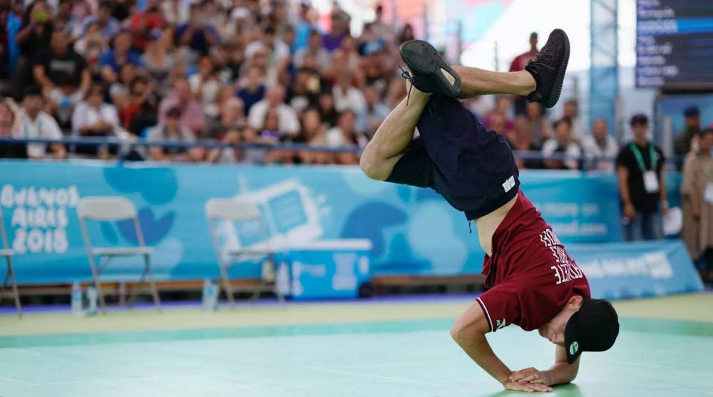 Breakdance, el nuevo deporte, cuando se presentó en los Juegos Olímpicos de la Juventud Buenos Aires 2018. 