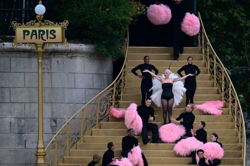 Ladi Gaga marcó el inicio de la ceremonia. / AFP