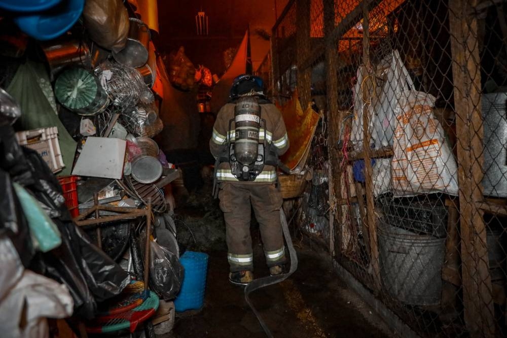 El incendio no reportó victimas, solo daños materiales. / Cuerpo de Bomberos.