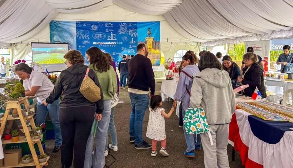 La última de las ferias se realizó en Colombia en beneficio de más de una decena de emprendimientos salvadoreños. /Cancillería,image_description: