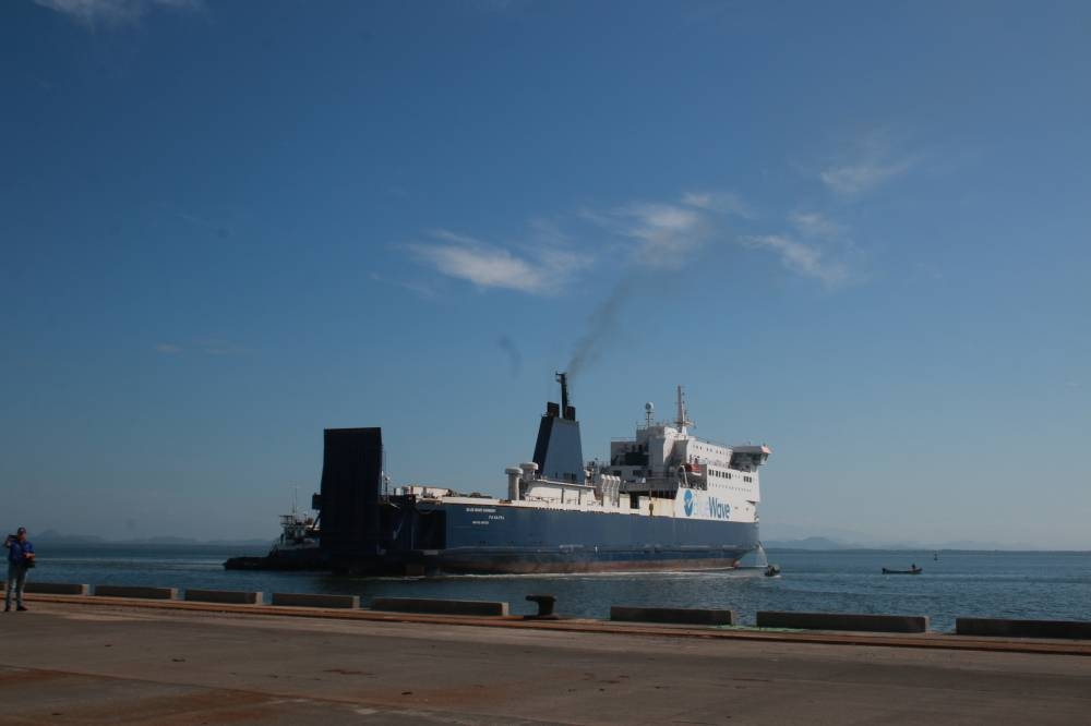 El ferri operaba con dos frecuencias semanales entre El Salvador y Costa Rica. /Francisco Valle,image_description: