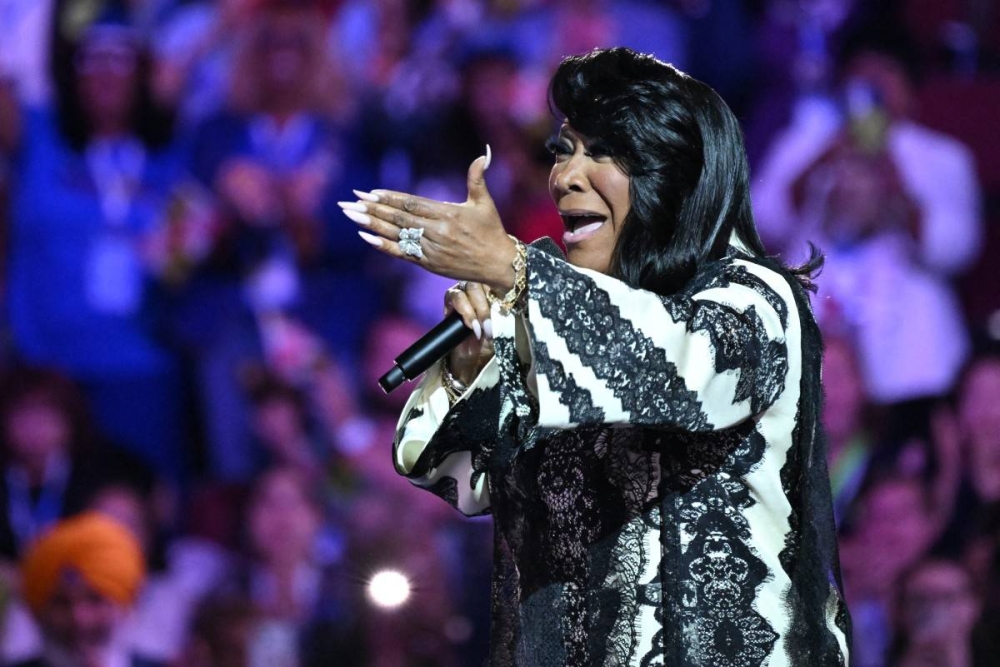 La cantante Patti LaBelle reapareció por la causa demócrata este martes. Photo by SAUL LOEB / AFP