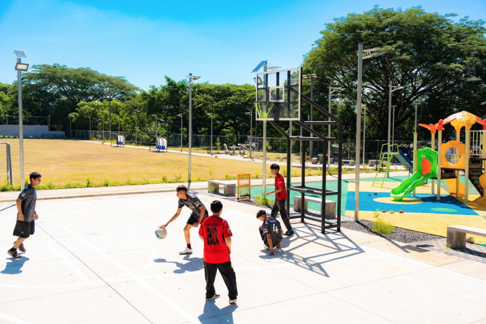 El nuevo centro recreativo en Popotlán se construyó con una inversión de 700,000. / José Urbina.,image_description: