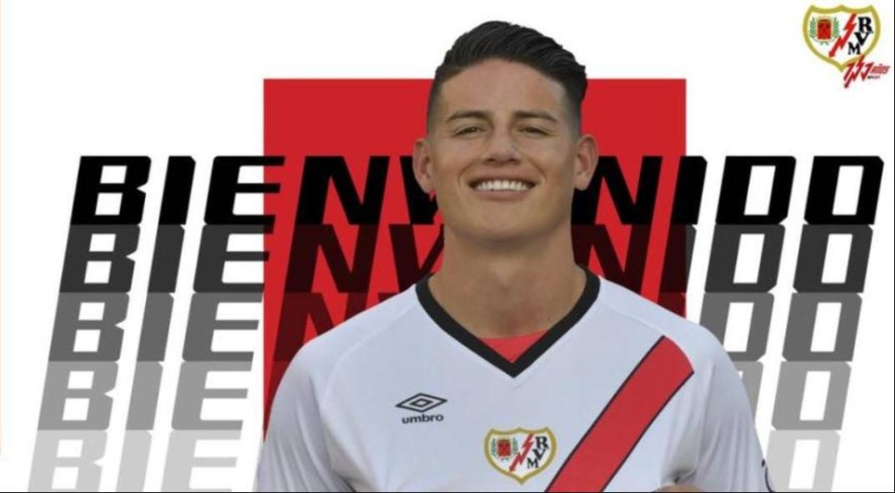 James Rodríguez es presentado en el Rayo Vallecano. ,image_description: